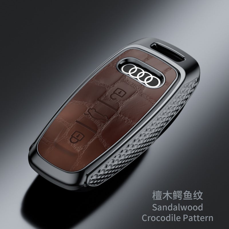 Suitable For Audi'S New A6L Protective Case A4Lq5Lq7/A5/A8/Q7/Q8/A3L Crocodile Pattern Key Case For Men - Image 1